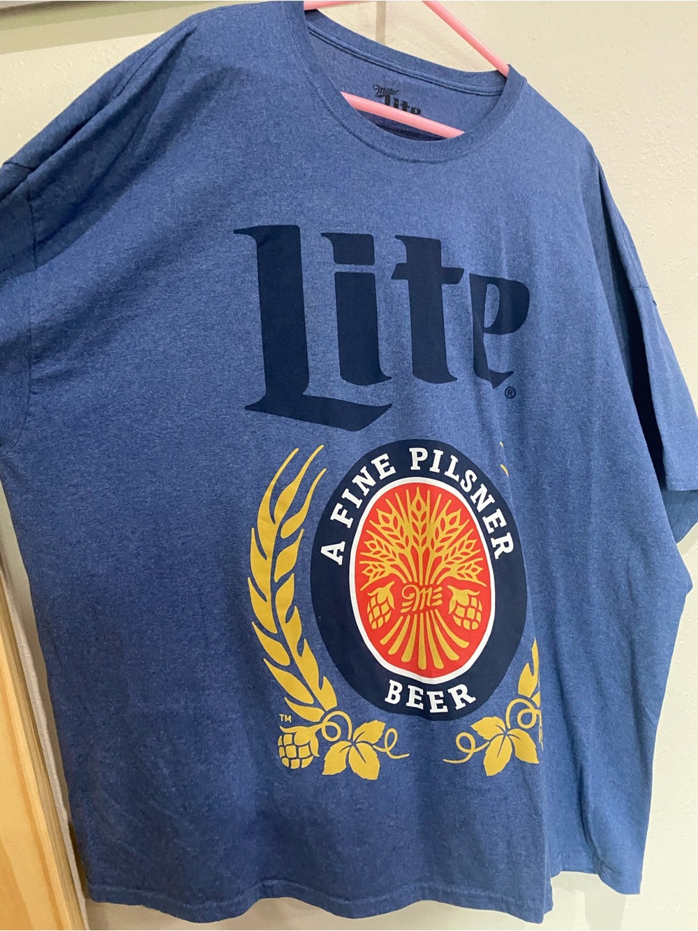 Miller Lite Navy Blue Graphic Tee - Men's Short Sleeve